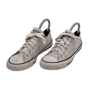 Converse Shoes Womens Size 7 White Canvas Low Top All Star Sneakers 561712F
